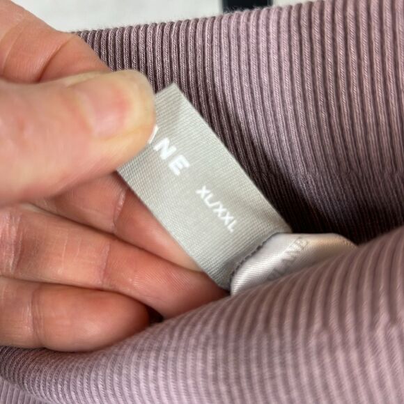 Everlane Purple Dusty Lavender Knit The Seamless Leggings Size XL/XXL NWT - Picture 3 of 5